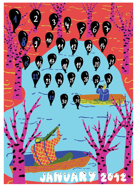 2012 calendar Doodlers Anonymous