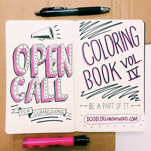 Doodlers Anonymous Coloring Book Vol. 4