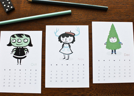 Milk and cookies 2012 calendar