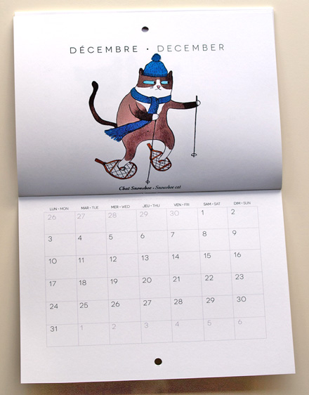 2012 calendar Emilie Boudet