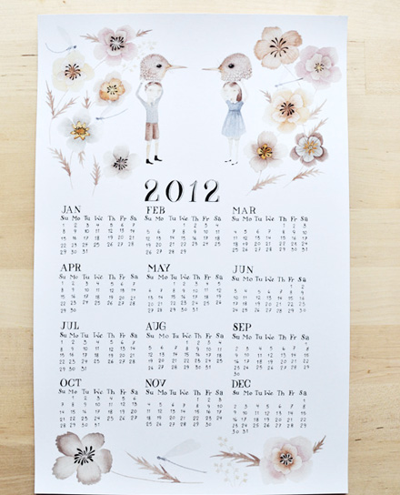 2012 calendar Julianna Swaney