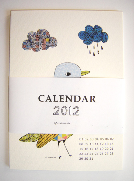 2012 calendar Mademoiselle Yo
