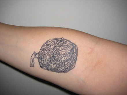 David Shrigley tattoos