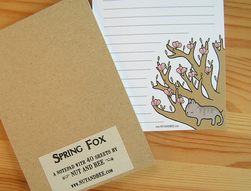 Nut and Bee notepads & prints