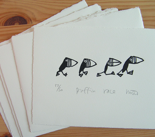 Melanie Wickham lino prints